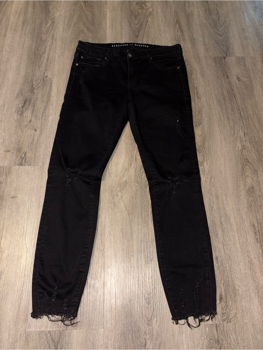 Articles Of Society | Black Distressed Jeans